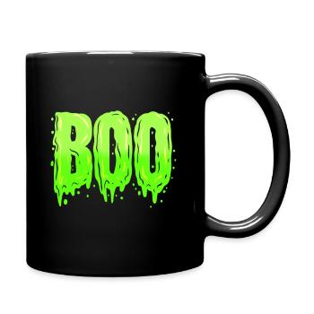Scary Slime Green Boo Costume For Halloween - Full Colour Mug - black - Right