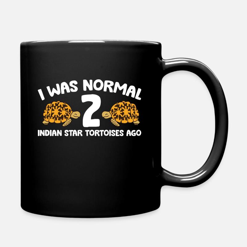Vor 2 indischen Sternschildkröten war ich normal - Tasse einfarbig - Schwarz