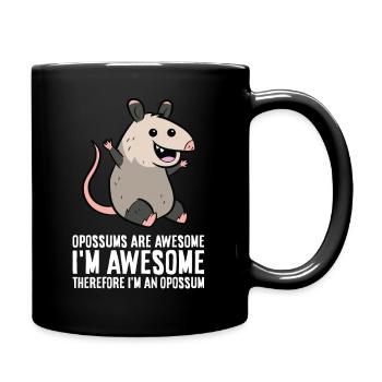 Les opossums sont géniaux Je suis génial donc je suis un - Mug uni - noir - Droite