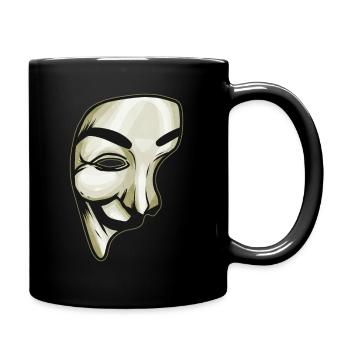Mask As Costume For Halloween - Tasse einfarbig - Schwarz - Rechts