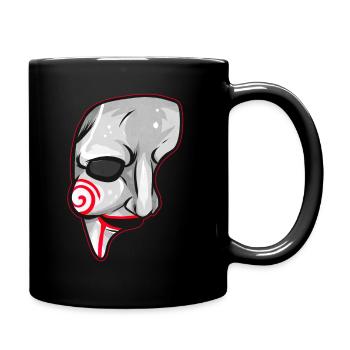 Scary Horror Movie Mask Costume Halloween - Tasse einfarbig - Schwarz - Rechts
