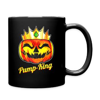 Evil Pumpkin King Pump-king With Crown Halloween - Tasse einfarbig - Schwarz - Rechts