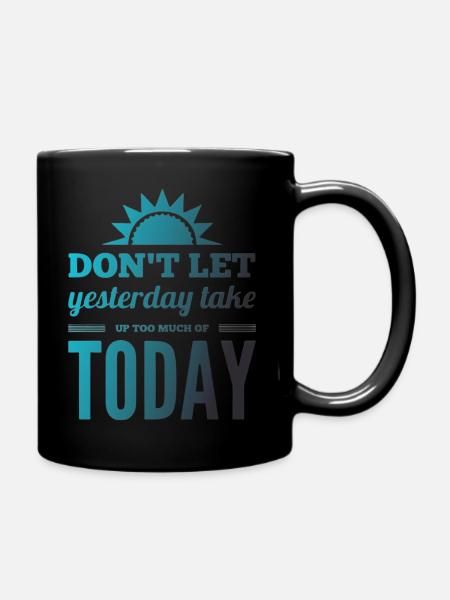 Don´t let - Tasse einfarbig - Schwarz