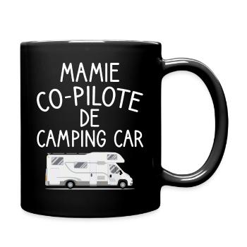 Mamie co-pilote de camping car cadeau mamie van - Mug uni - noir - Droite