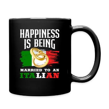 Italie Italien Mariage Mari Femme Marié - Mug uni - noir - Droite