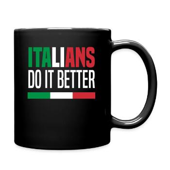 Les Italiens l’améliorent - Mug uni - noir - Droite