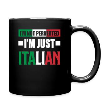 Drôle Italie Cadeau Italien - Mug uni - noir - Droite