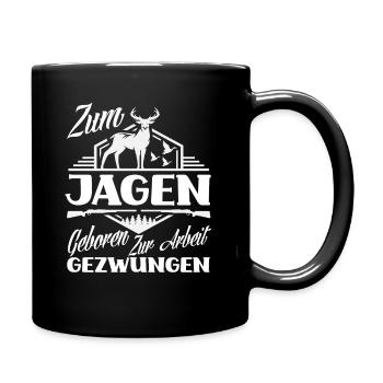 Jäger - Tasse einfarbig - Schwarz - Rechts