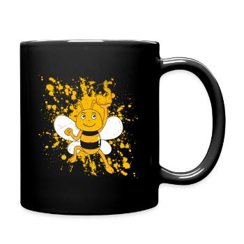 Bienen Kinder Nachhaltigkeit Klimaschutz Umwelt Ge - Tasse einfarbig - Schwarz - Rechts