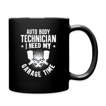 Karosserietechniker Fahrzeugreparatur Autowartung - Tasse einfarbig - Schwarz - Rechts