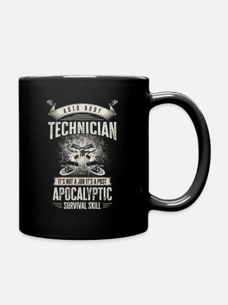Autokarosserietechniker Postapokalyptische - Tasse einfarbig - Schwarz