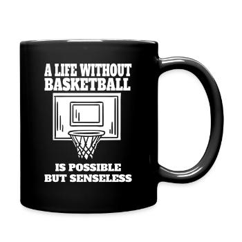 Basketball Basketball Basketball Lovers Club - Full Colour Mug - black - Right
