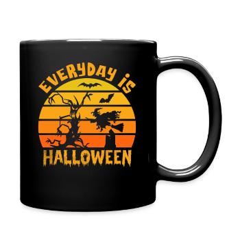 everyday is halloween tshirt - Full Colour Mug - black - Right