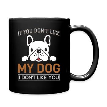 Mon chien - Mug uni - noir - Droite