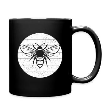 Vintage Imker Retro Imkerei Bienen Bienenzüchter I - Tasse einfarbig - Schwarz - Rechts