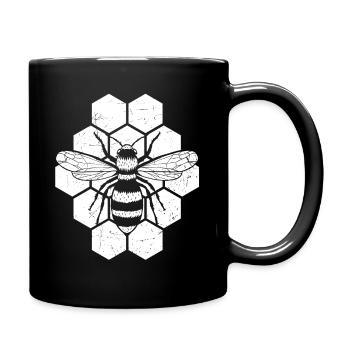 Vintage Imker Retro Imkerei Bienen Bienenzüchter I - Tasse einfarbig - Schwarz - Rechts