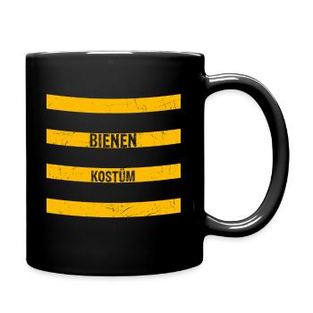 Bienen Kostüm Fasching Karneval Bienenkostüm Gesch - Tasse einfarbig - Schwarz - Rechts