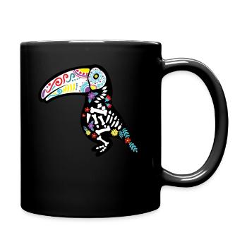 Tukan Bird Dia De Los Muertos - Mug uni - noir - Droite