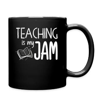 Enseigner est mon appréciation de l’enseignant de l’école Jam - Mug uni - noir - Droite