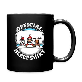 Chemise de nuit officielle noël - Mug uni - noir - Droite