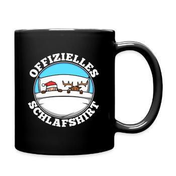 Offizielles schlafshirt Weihnachten - Tasse einfarbig - Schwarz - Rechts