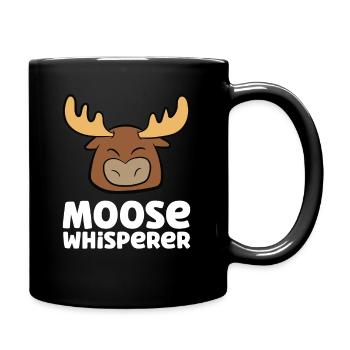 Moose Whisperer - Full Colour Mug - black - Right