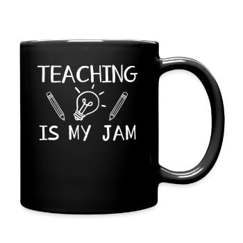 Teaching Is My Jam School Teacher Appreciation - Full Colour Mug - black - Right