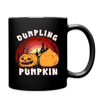 Jack O Lantern Pumpkin Face - Dumpling Pumpkin - Mug uni - noir - Droite