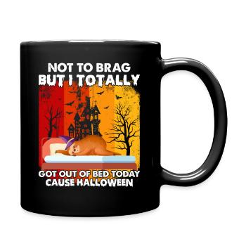 Schlafendes Faultier - Ich Bin Total Aus Dem Bett - Tasse einfarbig - Schwarz - Rechts