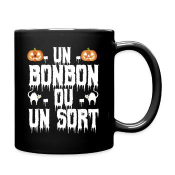 un bonbon ou un sort - Mug uni - noir - Droite