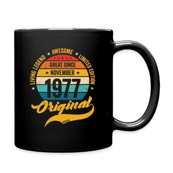 Rétro 45 ans Novembre 1977 Anniversaire Vintage - Mug uni - noir - Droite