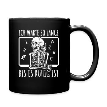 Lehrer Klassenlehrer Grundschullehrer Lehrerin - Tasse einfarbig - Schwarz - Rechts