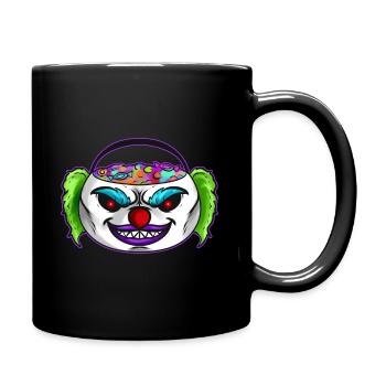 Sweets Bucket Scary Horror Clown Collecting On - Tasse einfarbig - Schwarz - Rechts