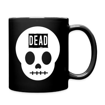 Crâne mort - Mug uni - noir - Droite