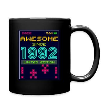 Awesome seit 1992 limitierte Auflage - Tasse einfarbig - Schwarz - Rechts