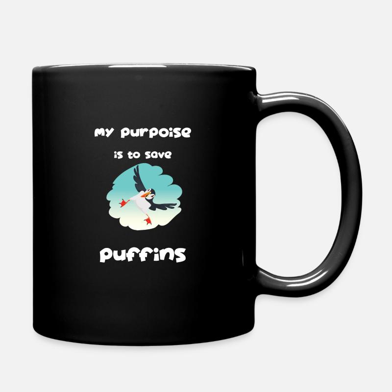 Papageitaucher Papageientaucher puffin - Tasse einfarbig - Schwarz