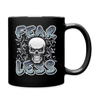 Skull, Skull, Saying - Full Colour Mug - black - Right