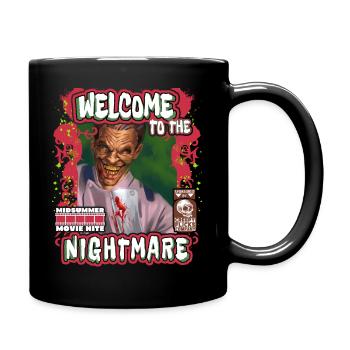 Horror-Movie, Horror Film, Nightmare-Film Kinofilm - Tasse einfarbig - Schwarz - Rechts