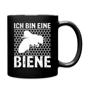 Ich Bin Eine Biene Geschenk Imker Biene Bienen Flü - Tasse einfarbig - Schwarz - Rechts