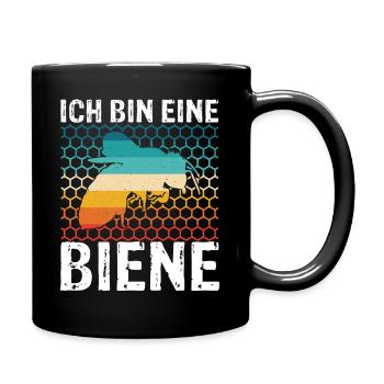 Ich Bin Eine Biene Imker Biene Bienenflüsterer Ges - Tasse einfarbig - Schwarz - Rechts