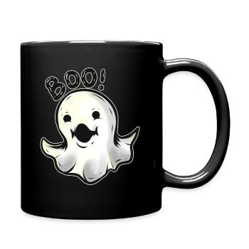 Mignon Kawaii mais effrayant Ghost Boo à Halloween - Mug uni - noir - Droite