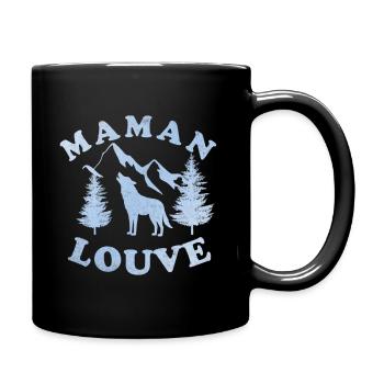 Maman louve 3 - Mug uni - noir - Droite