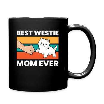 Best Westie Mom Ever - Full Colour Mug - black - Right