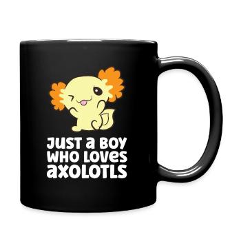 Juste un garçon qui aime Axolotls - Mug uni - noir - Droite