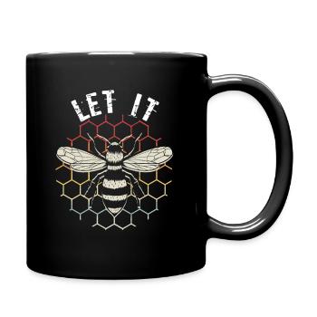 Let It Bee Bienen Flüsterer - Imker Biene Imkerei - Tasse einfarbig - Schwarz - Rechts