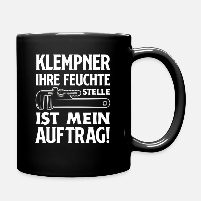 Klempner Versauter Spruch Handwerk - Tasse einfarbig - Schwarz