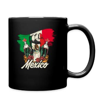 Mexiko - Tasse einfarbig - Schwarz - Rechts