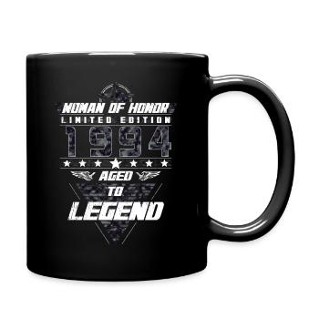 Femme d’honneur Anniversaire 1994 Cadeau de camouflage - Mug uni - noir - Droite