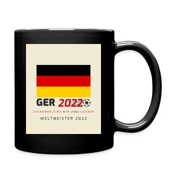 Ger 2022 Weltmeister - Tasse einfarbig - Schwarz - Rechts