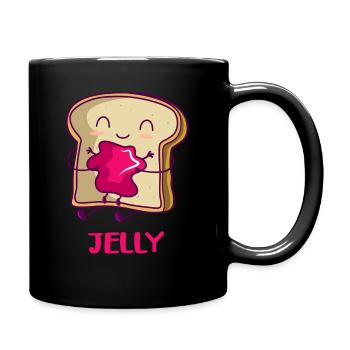 Erdnussbutter Pb&j Gelée de beurre de cacahuète Halloween - Mug uni - noir - Droite
